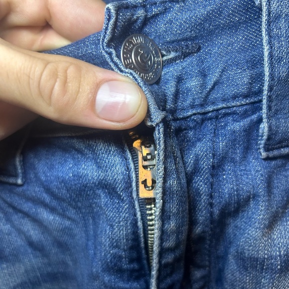 Vintage True Religion multi stitch logo straight blue jeans - Picture 10 of 14